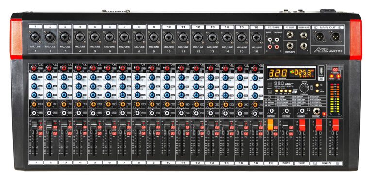 Audio2000'S AMX7375 16-Channel Audio Mixer